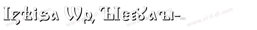 Izhitsa Wd Regular字体转换